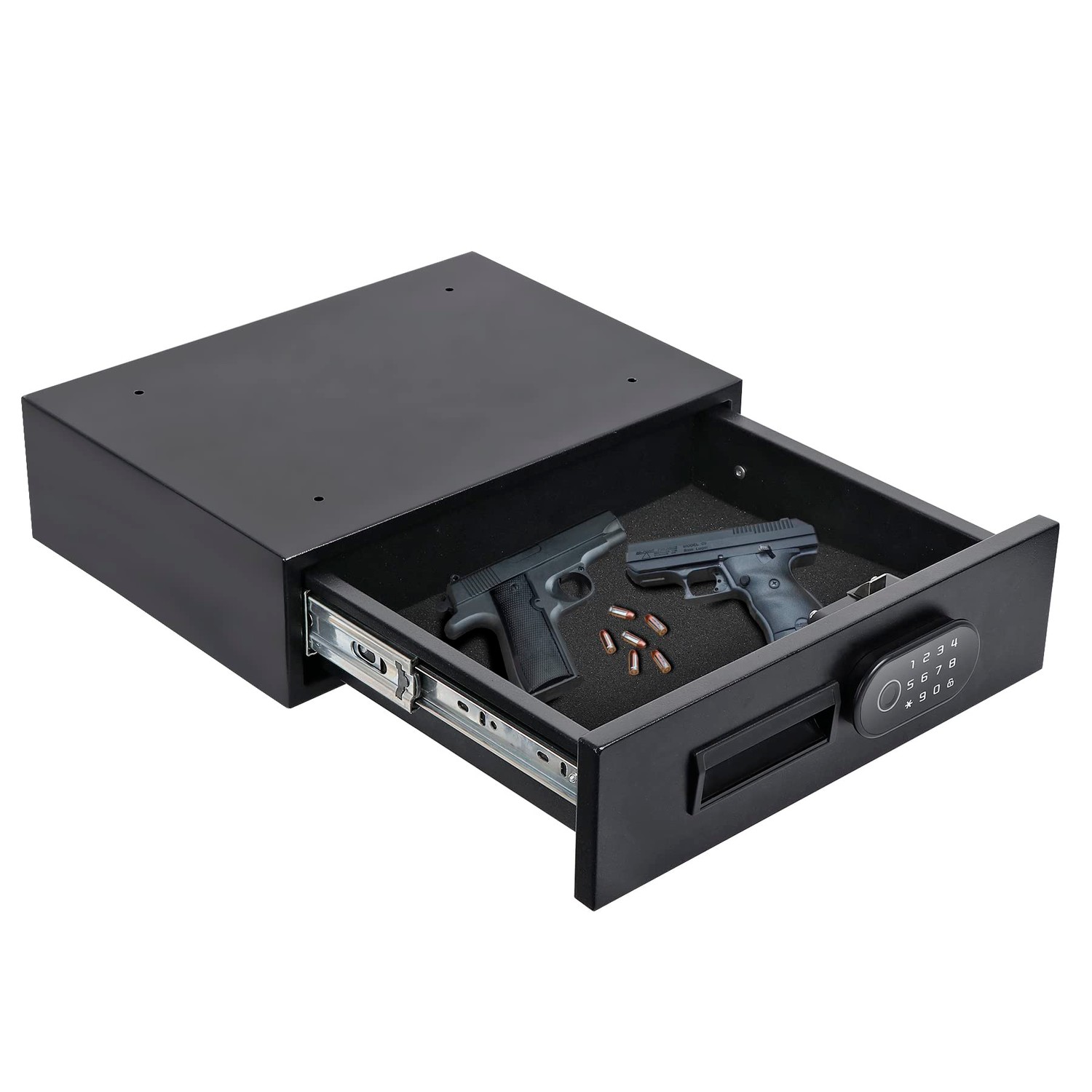 Pistol Safe Fingerprint Biometric With Fingerprint Access - 3 Way Lock ...