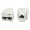 uxcell 2Pcs 3 Way RJ45 8P8C Internet Extension Connector Cable