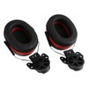 2Pcs Hard Hat Attachment Earmuff Noise Reduction Angle Adjustable Telescopic