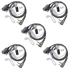 HYSHIKRA Transparent Headphones Headset Compatible with Midland G7 Pro G8 G9 Pro M24 M24 Plus M48 M99 G6 XT G7 XTR Security Airsoft (5, Transparent Tube)