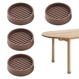 Castor Cups, 4 PCS Carpet Protector Cups, 2 IN Furniture Cups, Sofa Feet Protectors For Wooden Floors, Furniture Castor Cups, Carpet Protectors For Furniture Legs, Caster Cups, Brown