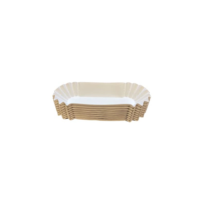 bark and lindy Paper Hot Dog Tray Heavy Weight Fluted