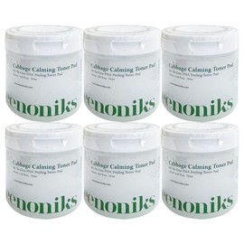 Kinonix Cabbage Calming Soothing Toner Pads 70 Sheets (6 Packs) / Circle / 키노닉스 양배추 카밍 진정 토너 패드 70매 6개  써클