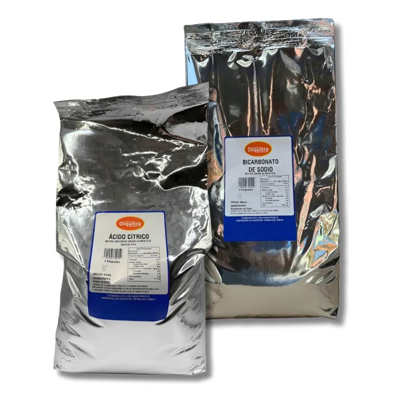 Bicarbonato De Sodio Y Acido Cítrico Grado Alimenticio 5 Kg