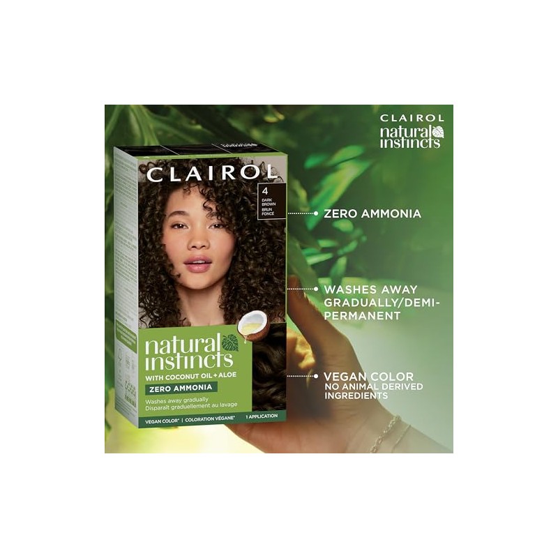 Clairol Natural Instincts Demi-Permanent Hair Dye, 5G Medium Golden Brown