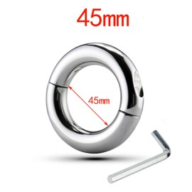 Men's Training Stainless Steel Accessory Ring, Weighted Fitness Exercise Ring - A381CA (Conventional, 45mm)