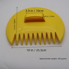 Leaf Scoops Hand Rakes - Lightweight, Garden and Yard Leaf Scoops Hand Rakes, Durable Grabber Tool for Scooping Up Leaves, Spreading Mulch, Gardening( 1 Pair, Yellow)