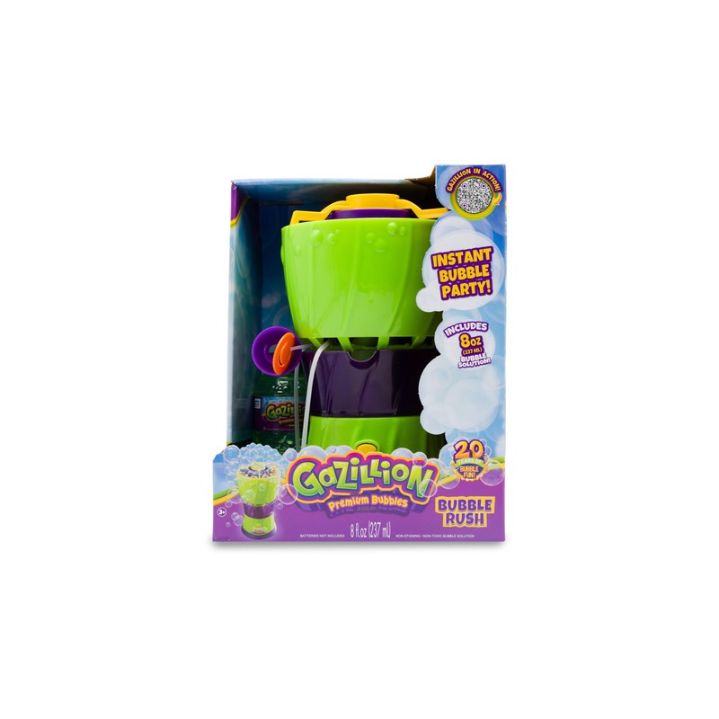 Gazillion Bubbles, Bubble Rush Portable Bubble Maker - Instant Bubble