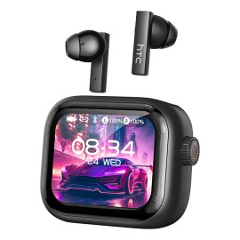 Audifonos In-ear Inalmbricos Htc Ne40 Ai Audifonos Traductores Con Smart Pantalla Tctil Bluetooth 6.0 Ipx5 Impermeable Cancelacin De Ruido Enc...     