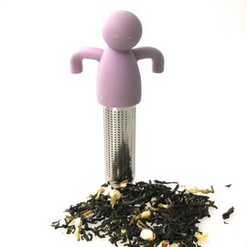 Kerafactum Tee Filter Sieb Tea Teebrüher Teesieb extra feiner Teefilter | Edelstahl geeignet für Trinkflaschen Flaschen Thermosflaschen | mit Teefilter & Teeauflage für Thermoskannen Auflage Halter