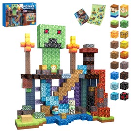 TUKIIE Magnetic Building Blocks, 160 Pieces, 1 Inch Magnetic Building Blocks, Magnetic Toy, Magnetic Games, Building Toy for Boys Girls from 3 Years, Magnetic Blocks, Creative Toy, Gifts Children