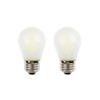 OPALRAY A15 Style Mini Globe Bulb, Frosted Glass Housing, Cool