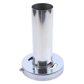 ApplianPar 4.5 inch Adjustable Stainless Steel Round Exhaust Muffler Tip Removable Silencer Inner Silence