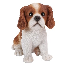 Uvia H16589 Cavalier Sitting Cavalier (Small) 4.5 x 3.1 x 4.3 inches (11.5 x 8 x 11 cm), Doll, Figurine, Figurine, Animal, Garden, Decorative, Realistic, Cute, Dog, Dog