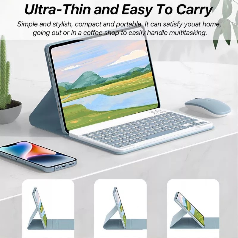 Generic Funda Con Teclado+mouse Para Lenovo Tab P11 Pro 2nd