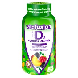 Vitafusion store Vitafusion D3 Adult Vitamin Gummies, 1000 IU Vitamin D3 Daily Dose, Supports Bones & Teeth*,150 Count, 5 Month Supply, Packaging May Vary