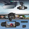 Hodozzy 4 Channel Dash Cam Car Front Rear Indoor, Dash
