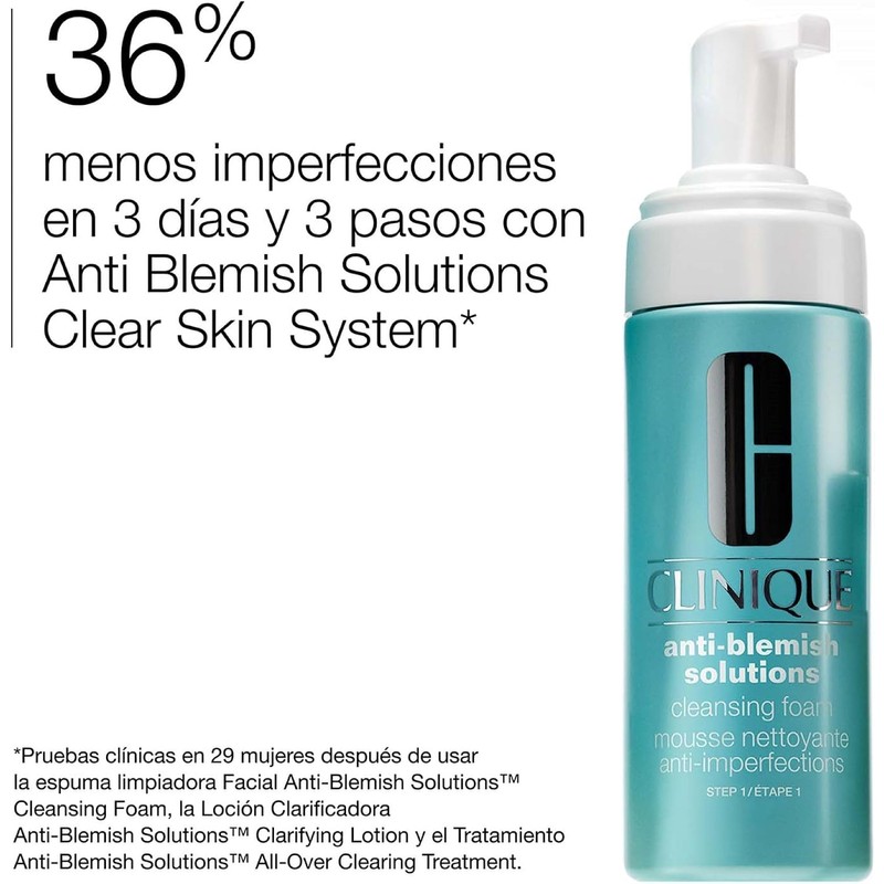 Clinique Acne Solutions Cleansing Foam Espuma Limpiadora Facial