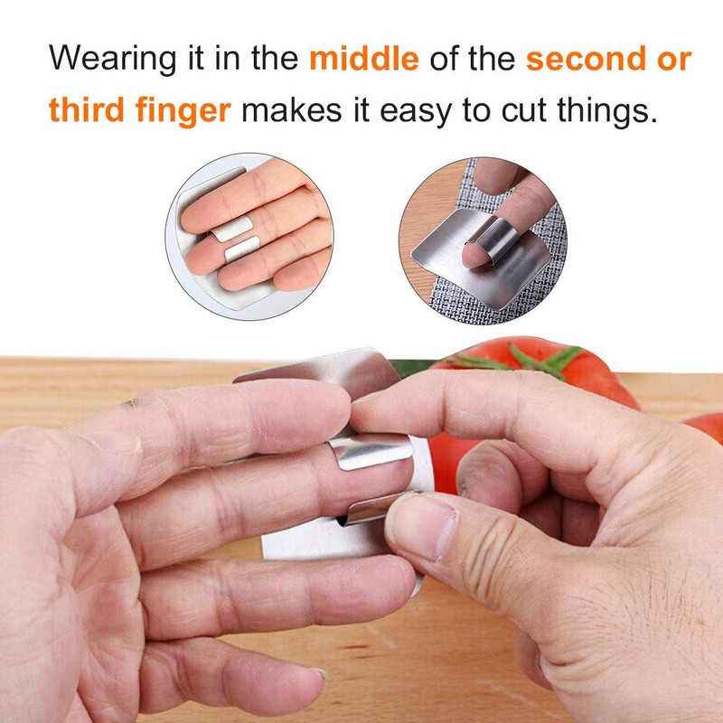 SLXDEX 2 Pcs Finger Guard for Cutting aid, Kitchen Tool,