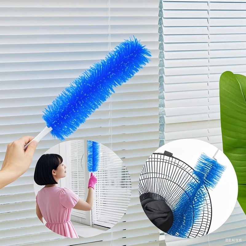 2 Pcs Zylphion Fan Cleaning Brush, Bendable Fan Cleaner Flexible