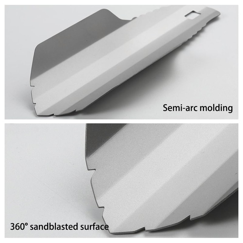 Backpacking Trowel, Portable Titanium Garden Shovel Ultralight Camping Trowel for
