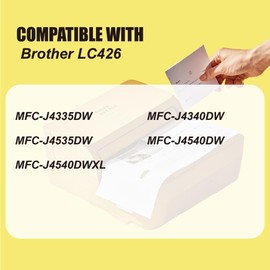 akaca LC-426 Printer Cartridges Compatible with Brother LC-426 LC426 XL Cartridges Multipack for MFC-J4335DW MFC-J4340DW MFC-J4535DW MFC-J4540DW (1x Black, 1x Cyan, 1x Magenta, 1x Yellow)