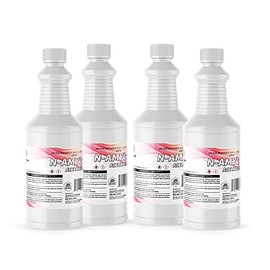 N-Amyl Acetate - (4) 32 Fl Oz Bottles w/Reusable Leak and Evaporation Proof Seals - Domestically Sourced Chemical - Made in America - Alliance Chemical