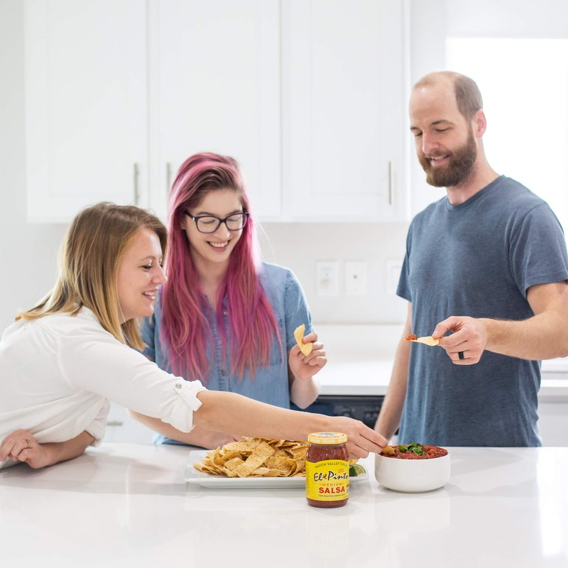 El Pinto Medium Salsa, 16 Ounce (Pack of 6)