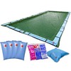 Buffalo Blizzard Ripstopper Green Winter Cover for 12-Foot-by-20-Foot Rectangle In-Ground