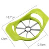 Apple Slicer and Corer, Stainless Steel Blades, Green Plastic Handle