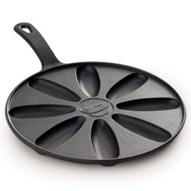 Norpro Pre-Seasoned Pepper Popper Pan, 9-inch, Black