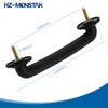 HZ-MONSTAR Front Windshield Hold Down Bracket Strap Hood Footman Loop