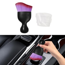 Lyxheth Car Interior Detailing Brush, Car Interior Cleaning Brushes, Soft Bristle Cleaning Brush, Auto Dust Brushes Car Accessories for Automotive Dashboard, Air Conditioner Vents (Purple)