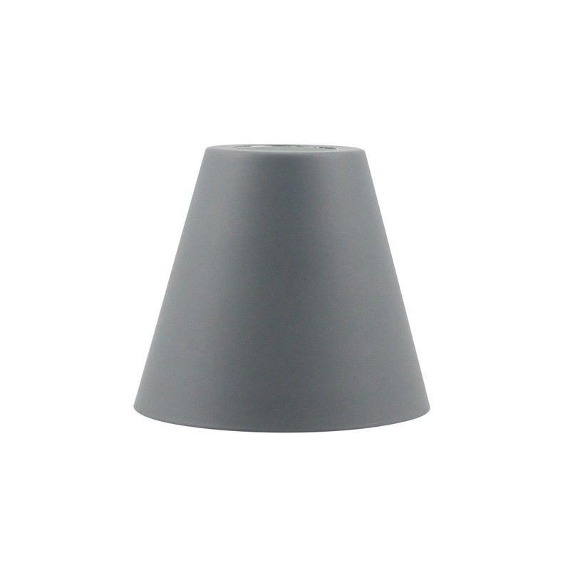 MY MIRONEY 2PCS Grey Barrel Metal Lampshade Hardware E27 Industrial