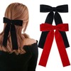 2PCS Velvet Hair Bows for Women Ribbon Hair Clips Big