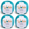 Wollidu Kira 100% Cotton for Knitting and Crocheting 4 x