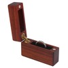 UOOOM Wooden Ring Box, Mini Portable Solid Wood Ring Box