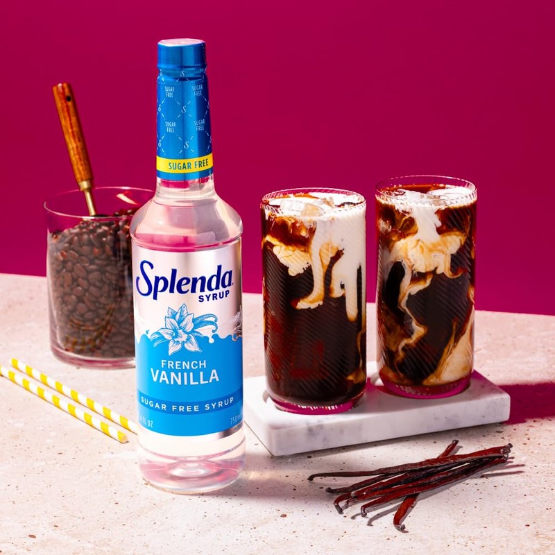 Splenda Coffee Syrup, French Vanilla, Sugar Free, Flavored Liquid Syrups