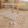 KOEXM Upgraded Waffle Bath Mat Super Absorbent Non Slip Boho