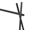 Hanging Rack Black Tripod Structure Folding Hanging Shelf with Storage