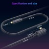 Fiber Optic USB C Cable Right Angle(50ft),10Gbps High Speed Data