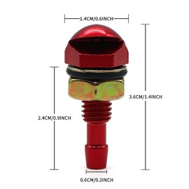 Juren 2Pcs Fan-Shaped Car Cleaning Universal Washer Bonnet Front Windshield Water Sprayer Auto Wiper Jet Nozzle (Red)