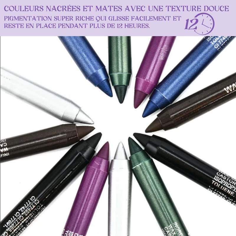 Riceel 12 Eyeliner Colours, Eyeliner Shadow, Eyeliner, Waterproof, Eyeliner Neon,