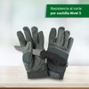SHOKE Schnittfeste Polizeihandschuhe – Schutzstufe 5 – Schwarze taktische Arbeitshandschuhe