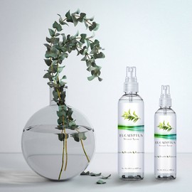 New Eucalyptus Oil Shower Spray, Highest Mixture Essential Oil Spray for Showers, Steam Rooms and Sauna | Two Pack for Home and Travel (Eucalyptus, 4oz/8oz)