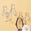 TIKA 8 Pcs Adhesive Cat Wall Hooks – Heavy-Duty No-Drill