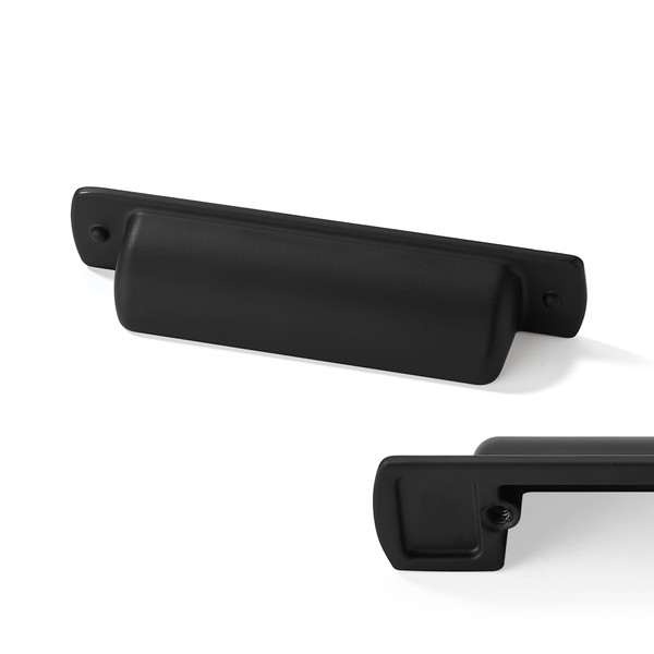 CABDM 6 Pack Black Cup Pulls 2-1/2"(64mm) Center to Center