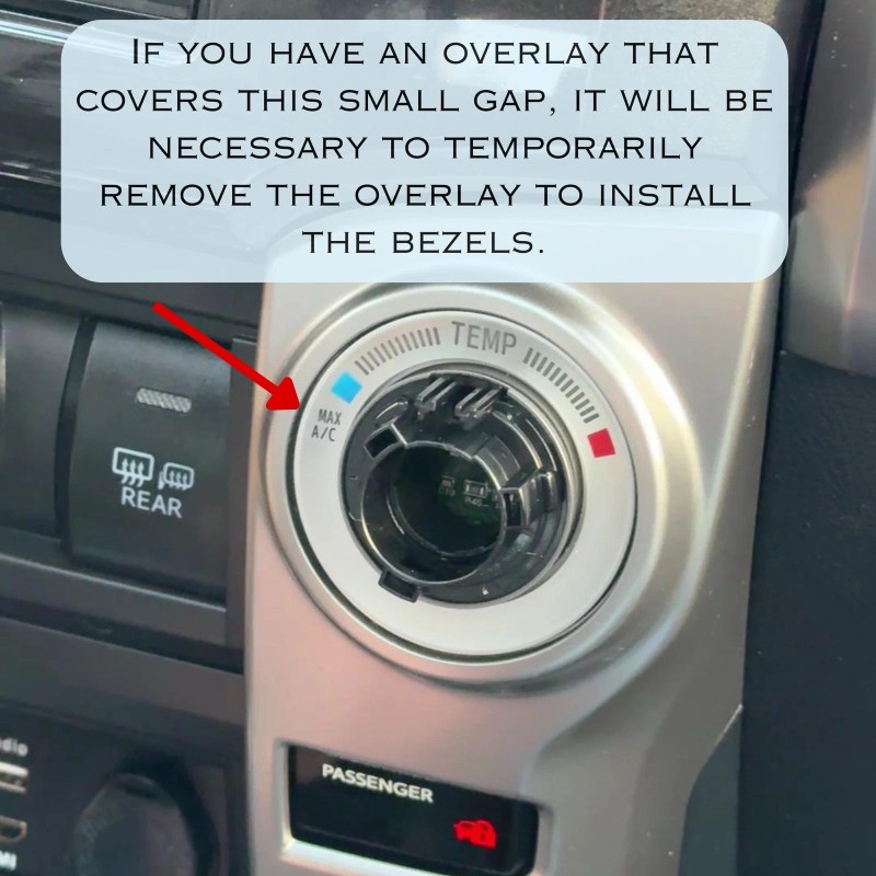 5th Gen Runner Triple Knob Climate Control Bezels 5th Gen