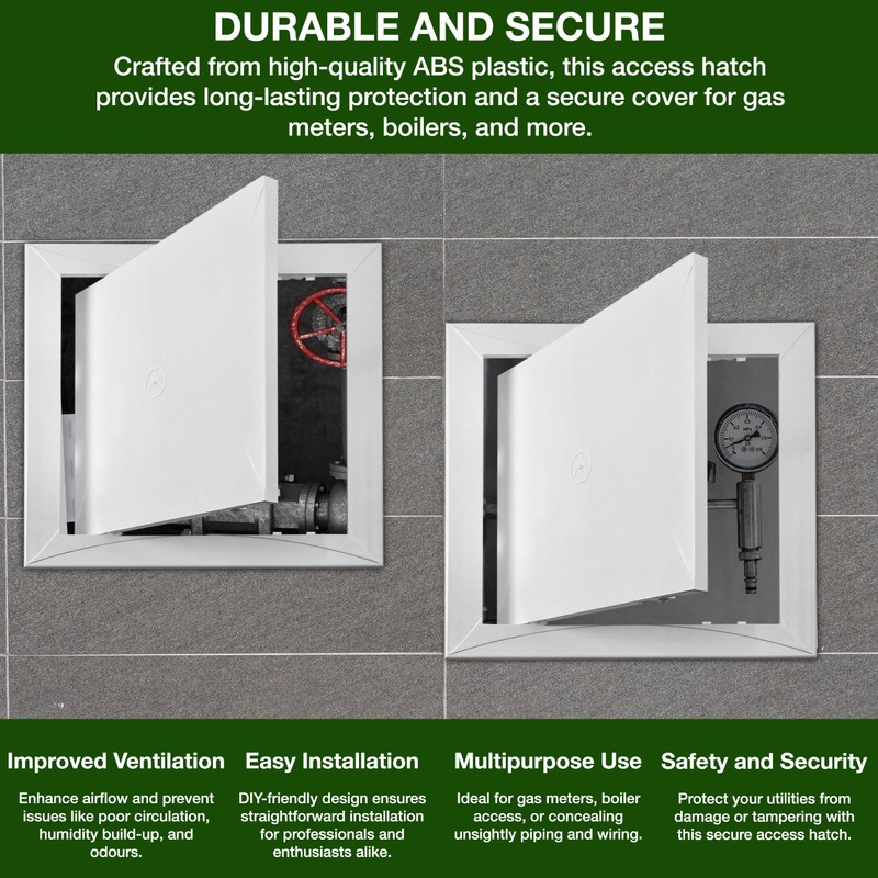 MYPURECORE Versatile ABS Plastic Inspection Hatch - Access Panel for
