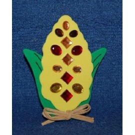 Rhinestone Maize, Foam Refrigerator Magnet, Made in the USA